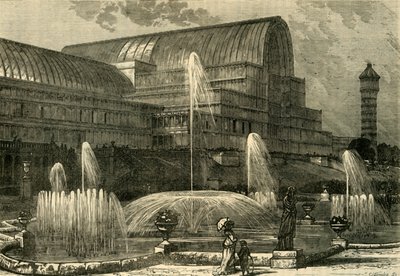 A Kristálypalota délről, 1878. alkotó: Unbekannt