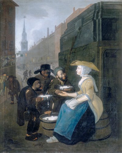 „The Curds and Whey Selr, Cheapside”, c1730 alkotó: Unbekannt