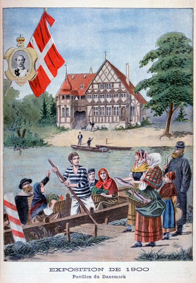 A dán pavilon az 1900-as egyetemes kiállításon, Párizs, 1900 alkotó: Unbekannt