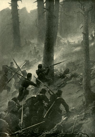 A merész támadás a Spingawi Khotal ellen, 1878. december 2., 1901. alkotó: Unbekannt