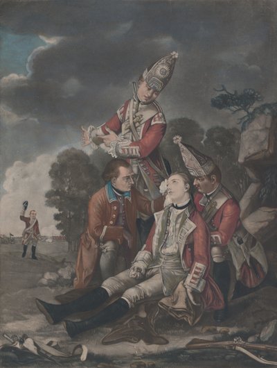 Wolfe tábornok halála Quebecben, 1759. szeptember, 1779. október 10. alkotó: Unbekannt
