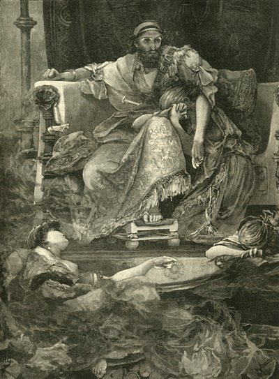 Sardanapalus halála, 1890. alkotó: Unbekannt