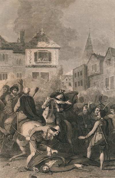 Wat Tyler halála, 1381, 19. század alkotó: Unbekannt