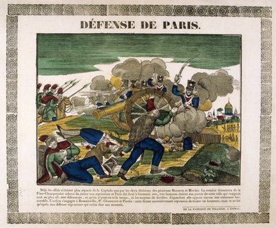 Párizs védelme, 1814, XIX alkotó: Unbekannt