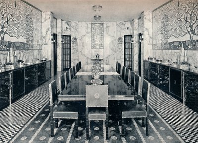 A Stoclet-palota étkezője, Brüsszel, Belgium, 1914 alkotó: Unbekannt