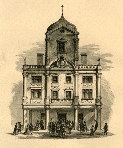 The Dorset Gardens Theatre, Whitefriars, 1897. alkotó: Unbekannt
