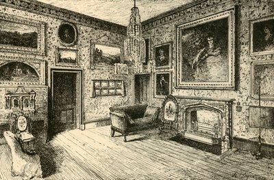 A rajzszoba Abbotsfordban, 1882. alkotó: Unbekannt