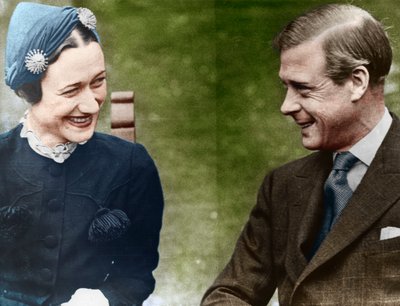 Windsor hercege és hercegné, Mrs Simpson a Chateau de Cande-ban, Franciaország, 1937 alkotó: Unbekannt
