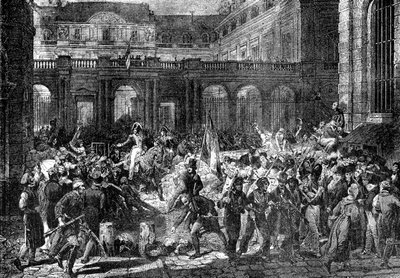 Orléans hercege elhagyja a párizsi királyi palotát, 1830. július 31. 1882-1884 alkotó: Unbekannt