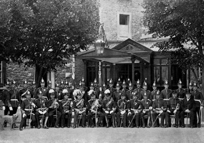 Szász-Coburg és Gotha hercege és a Plymouth hadosztály tisztjei, 1896 alkotó: Unbekannt