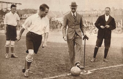 The Duke of York, jótékonysági focimeccs, Tottenham Hotspurs és Corinthians, 1921 alkotó: Unbekannt