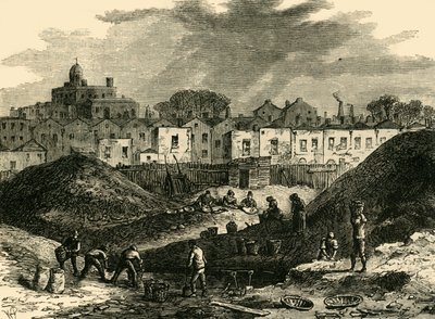 A porhalmok, Somers Town, 1836-ban, 1876 körül. alkotó: Unbekannt
