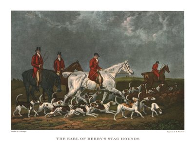 The Earl of Derbys Stag Hounds, 19. század eleje, 1955 körül. alkotó: Unbekannt
