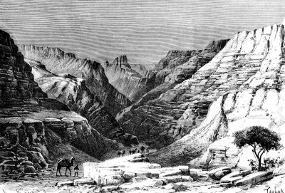 Az Egueri-szurdok, Észak-Afrika, 1895 alkotó: Unbekannt