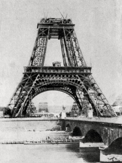 Az Eiffel-torony épül, Párizs, 1888 alkotó: Unbekannt