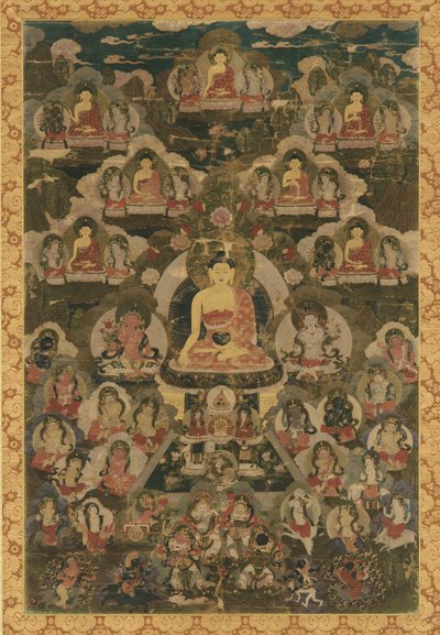 A nyolc gyógybuddha, 18. század. alkotó: Unbekannt