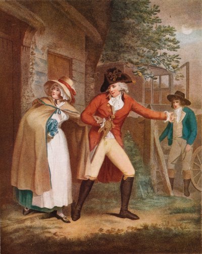 A szökés: Laetitia Lydia elcsábította a barátaitól a házasság ígéretével, 1789, 1925 alkotó: Unbekannt