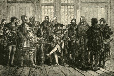 Maximilian császár, akit kortársai közül a legkiemelkedőbbek vettek körül 1508-1519, 1890. alkotó: Unbekannt