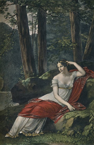 Josephine császárné a malmaisoni parkban, 1809, 1896 alkotó: Unbekannt
