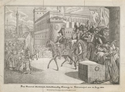 Ivan Ivanovics Diebitsch-Zabalkansky gráf belépése Adrianopolyba, 1829 alkotó: Unbekannt