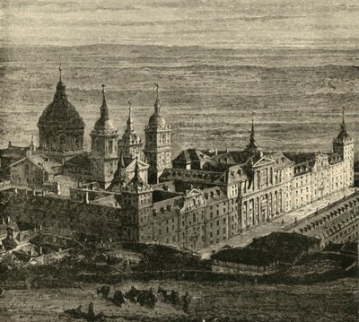 Az Escurial Madrid közelében, 1890. alkotó: Unbekannt