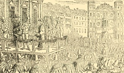 I. Károly kivégzése Whitehallban, 1649. január 30., 1930. alkotó: Unbekannt