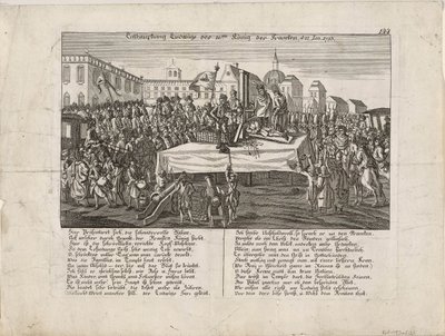 XVI. Lajos kivégzése 1793. január 21-én alkotó: Unbekannt