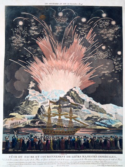 A koronázási ünnepek, Párizs, 1804. december 2., XIX. alkotó: Unbekannt