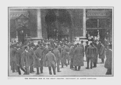 The Financial Side of the Great Disaster, Excitement at Lloyds Continues, April 20, 1912.  alkotó: Unbekannt