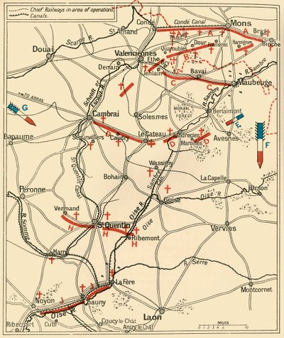 A nagy visszavonulás első szakasza...1914, c1920. alkotó: Unbekannt