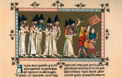 A zászlósok Doornikban 1349-ben, 1903-ban alkotó: Unbekannt