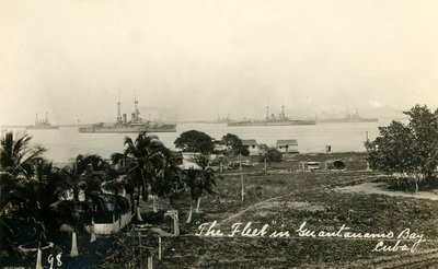 A Flotta a Guantanamo-öbölben, Kubában, 1919. alkotó: Unbekannt