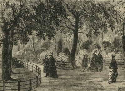 The Flower Walks, Kensington Gardens, 1876. alkotó: Unbekannt