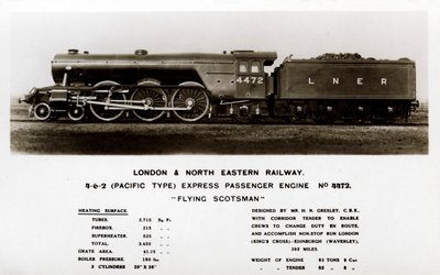 A Flying Scotsman gőzmozdony, XX. század alkotó: Unbekannt