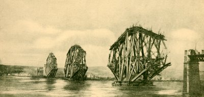 A negyedik híd az építés során, 1930. alkotó: Unbekannt