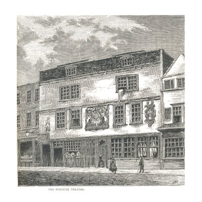 A Fortune Színház. Wilkinson 1811-ben, 1878-ban megjelent nyomtatványából alkotó: Unbekannt