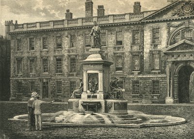 The Fountain, Kings College, Cambridge, 19. század vége. alkotó: Unbekannt