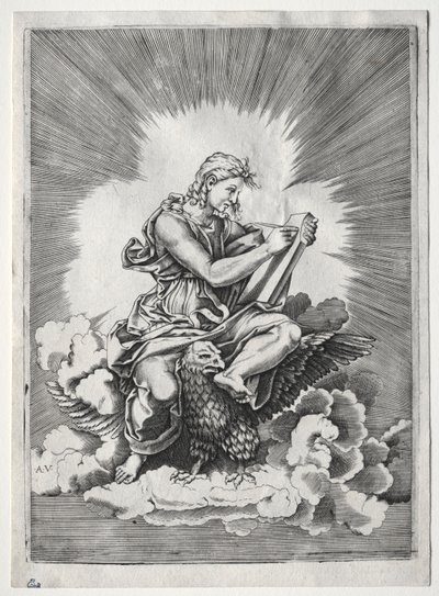 A négy evangélista: Szent János, c. 1518. alkotó: Unbekannt