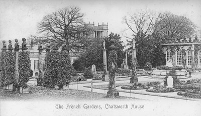A francia kertek, Chatsworth-ház, Derbyshire, 19. század vége vagy 20. század eleje alkotó: Unbekannt