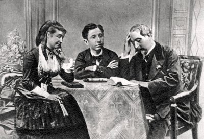 A francia császári család száműzetésben, Chislehurst, Kent, 1871-1873 alkotó: Unbekannt
