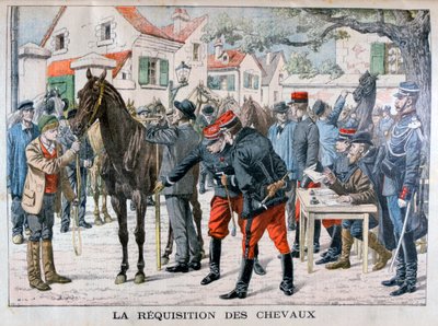 A francia hadsereg lovakat vásárol, 1904 alkotó: Unbekannt