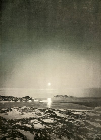 Telihold az őszi szürkület idején, c1908, 1909. alkotó: Unbekannt