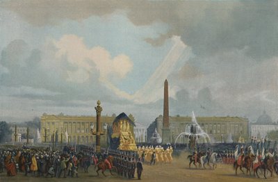 Napóleon temetkezési testülete a Place De La Concorde-ban, 1840. december 15., 1896. alkotó: Unbekannt