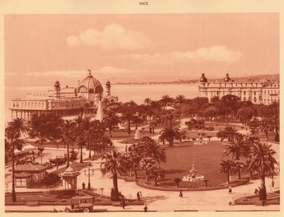 A kert a kaszinóból nézve, Nizza, 1930. alkotó: Unbekannt