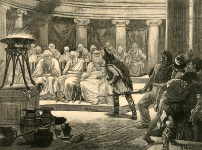 A gallok Rómában, 1890. alkotó: Unbekannt