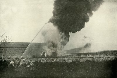A német Flammenwerfer., 1919. alkotó: Unbekannt