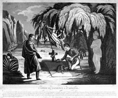 Napóleon szelleme Szent Ilonán, 1825 alkotó: Unbekannt