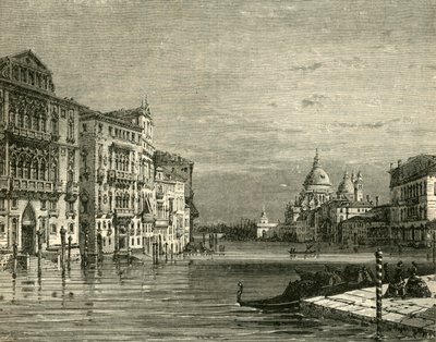 A Canal Grande, Velence, 1890. alkotó: Unbekannt