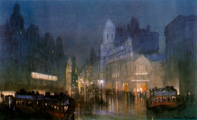 A Grand Canal a Tottenham Court Roadon. c1900-1940 alkotó: Unbekannt