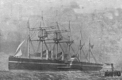 The Great Eastern, 1860: A hajó elhagyja Southamptont első útján, 1901. június 17-én. alkotó: Unbekannt